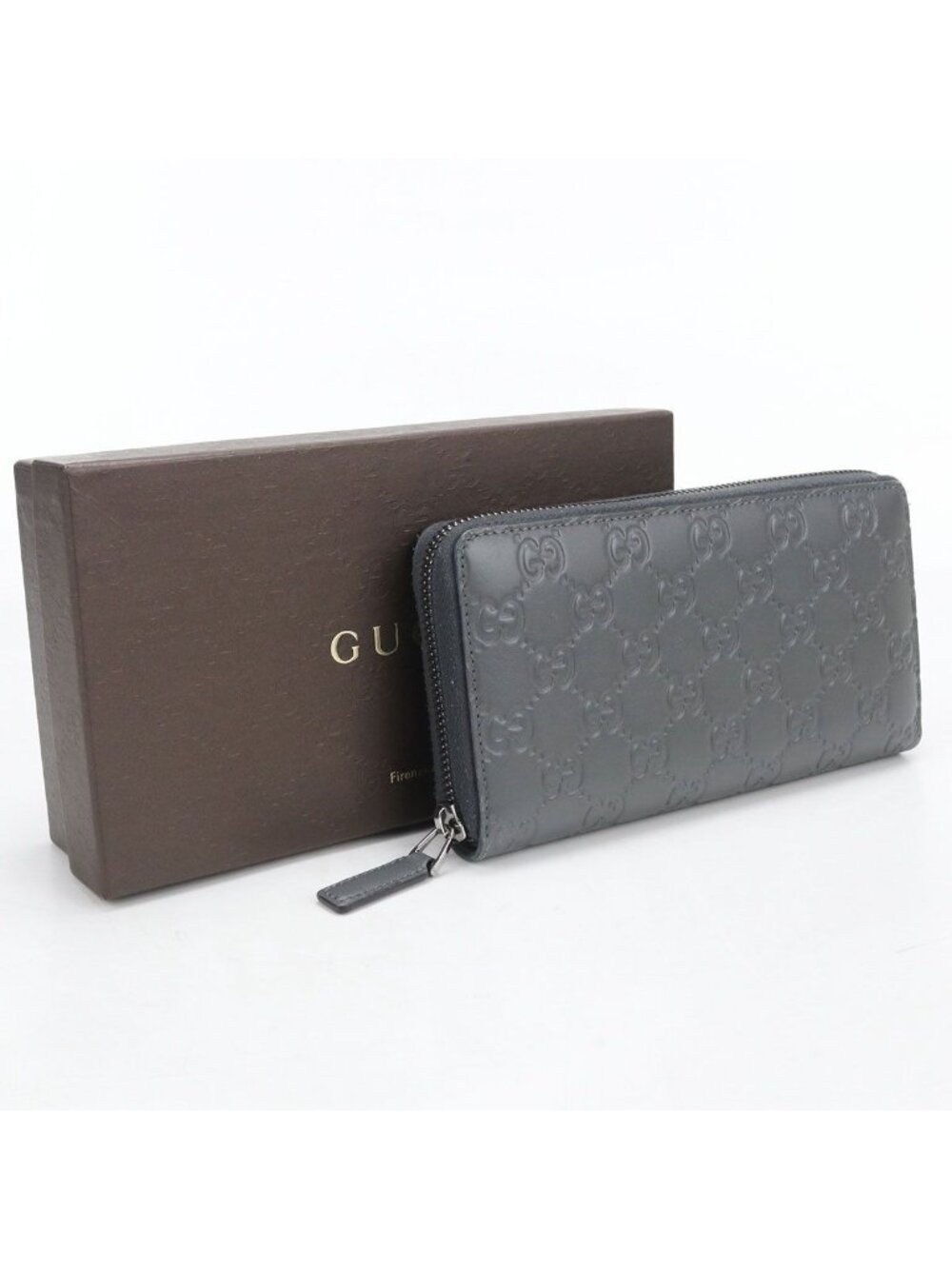 Gucci Guccissima Wallet Zip Around Leather
